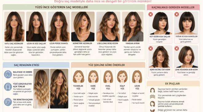 Hangi Saç Modeli Yüzü İnce Gösterir?