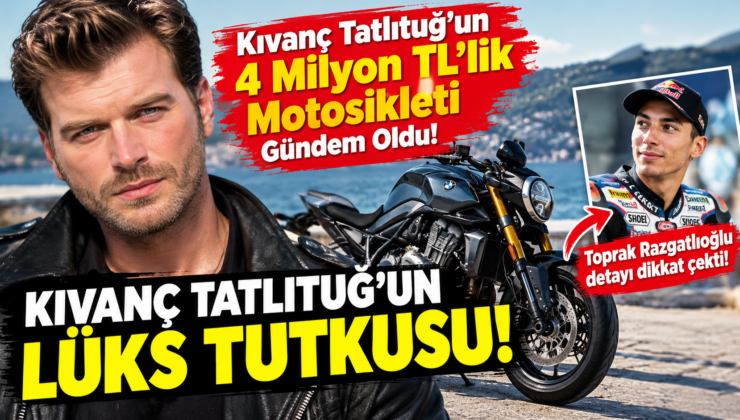 Kıvanç Tatlıtuğ’un 4 Milyon TL’lik Motosikleti Gündem Oldu! Toprak Razgatlıoğlu Detayı Dikkat Çekti